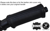 BLACK STITCH HANDBRAKE HANDLE LEATHER SKIN COVER FITS ALFA ROMEO 155 1992-1998