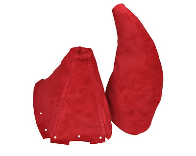 FITS GEAR HANDBRAKE GAITER SUEDE RED FITS MAZDA MIATA MX5 MK1 1990-1998