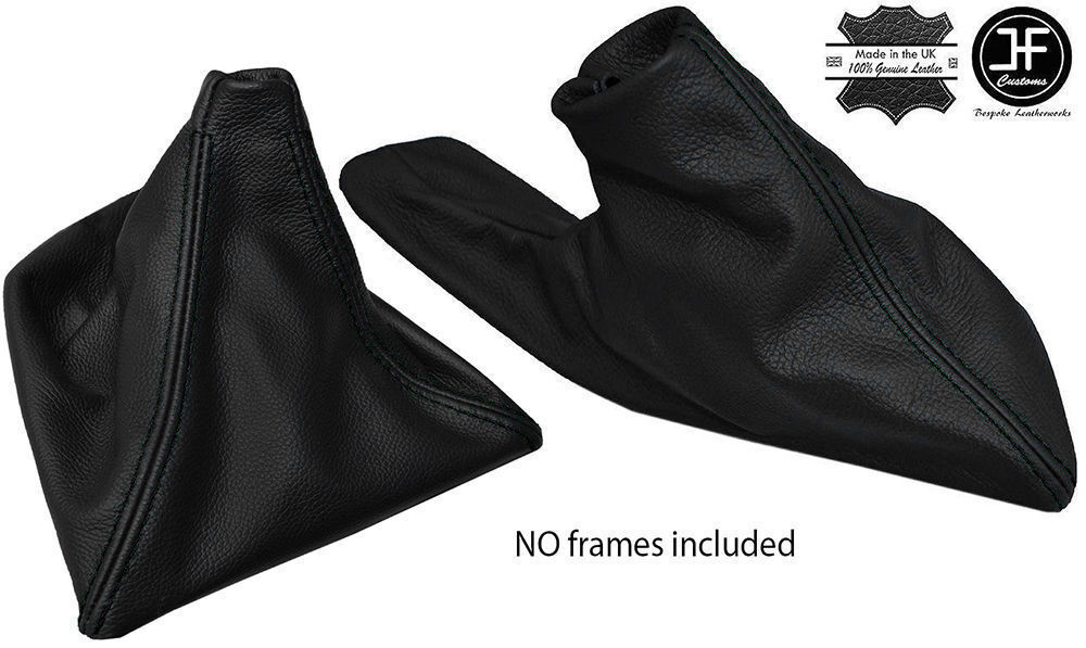 BLACK STITCH FOR BMW 1 SERIES E81 E82 E87 E88 05-12 LEATHER GEAR HANDBRAKE COVER