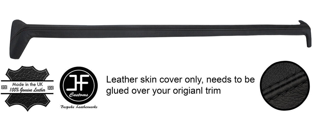 BLACK STITCH LOWER DASH DASHBOARD KNEE PAD LEATHER COVER FITS PORSCHE 911 912