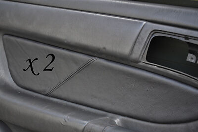 BLACK STITCH FITS TOYOTA CELICA GT4 T18 90-93 2X DOOR CARD LEATHER TRIM COVER