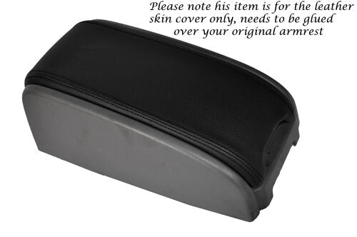 BLACK STITCHING LEATHER ARMREST SKIN COVER FITS FORD RANGER 2006-2012 CUSTOM NEW