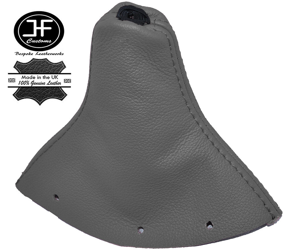 GREY REAL LEATHER FITS AUDI TT MK1 1998-2006 GEAR GAITER SHIFT BOOT COVER