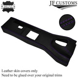 PURPLE STITCHING MANUAL CENTRE CONSOLE TRIM LEATHER COVER FITS JAGUAR E TYPE V12