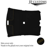 YELLOW STITCH ROOF LINING HEADLINING LUXE SUEDE COVER FOR BMW E46 99-05 SEDAN