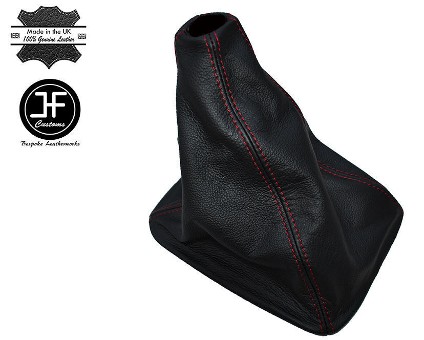 RED STITCH LEATHER MANUAL LEATHER GEAR GAITER FITS ROVER 200 25 1996-2002