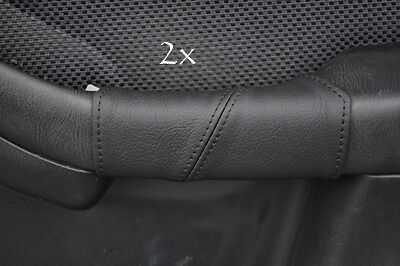 FITS SUBARU LEGACY 00-04 LEATHER 2XDOOR HANDLE COVERS black CUSTOM NEW