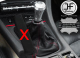 RED STITCHING LEATHER GEAR GAITER FITS MITSUBISHI GTO 3000GT 1990-2001