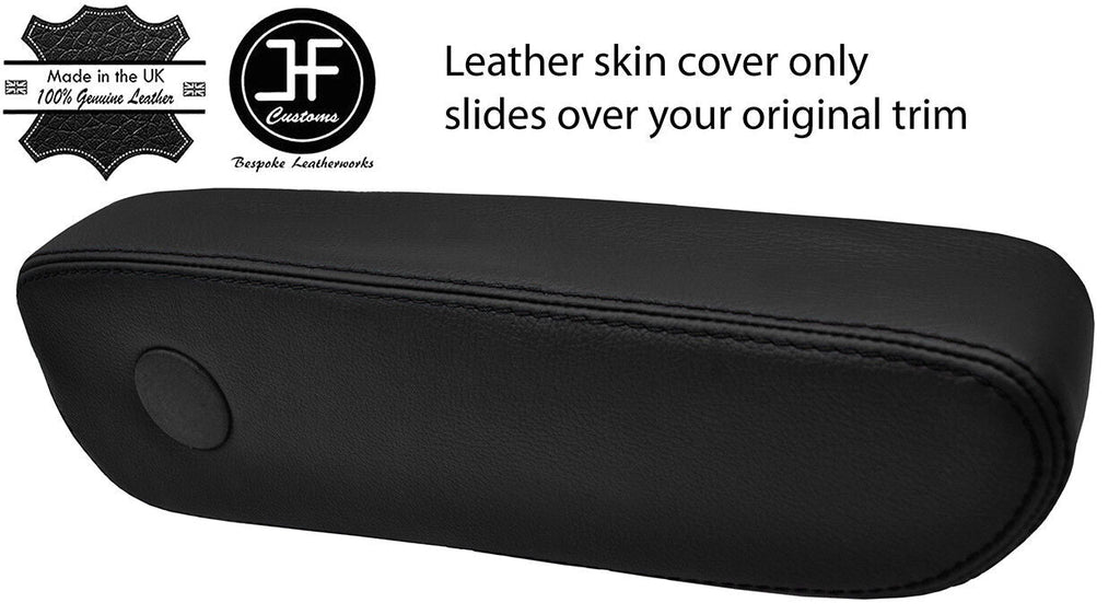 BLACK STITCH 1X DRIVER SEAT ARMREST LEATHER COVER FITS BMW E23 E28 5 & 7 SERIES