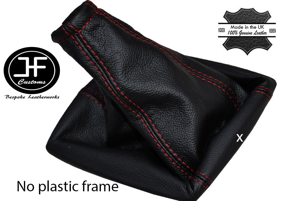 RED STITCH LEATHER MANUAL GEAR GAITER FITS FORD FOCUS C MAX 2003-2008 CUSTOM NEW