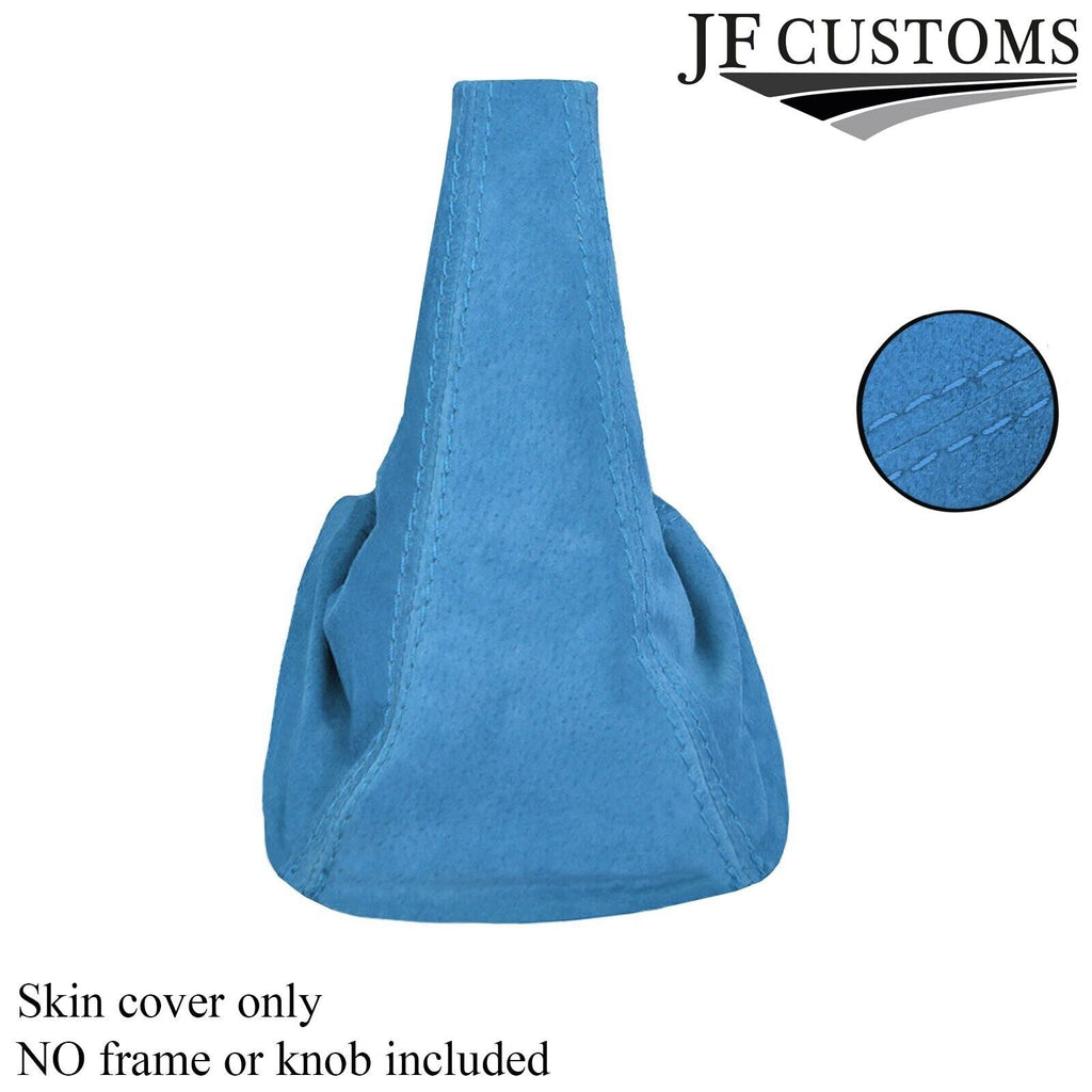 BLUE REAL SUEDE MANUAL 5 SPEED GEAR GAITER FITS SUBARU IMPREZA WRX STI 01-04