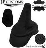 BLACK STITCH LEATHER GEAR+FRAME+BASE SURROUND FITS FIAT MAREA 1996-2002