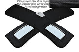 BLACK STITCHING FITS ALFA ROMEO GTV COUPE 916 95-05 2X SUN VISORS LEATHER COVER