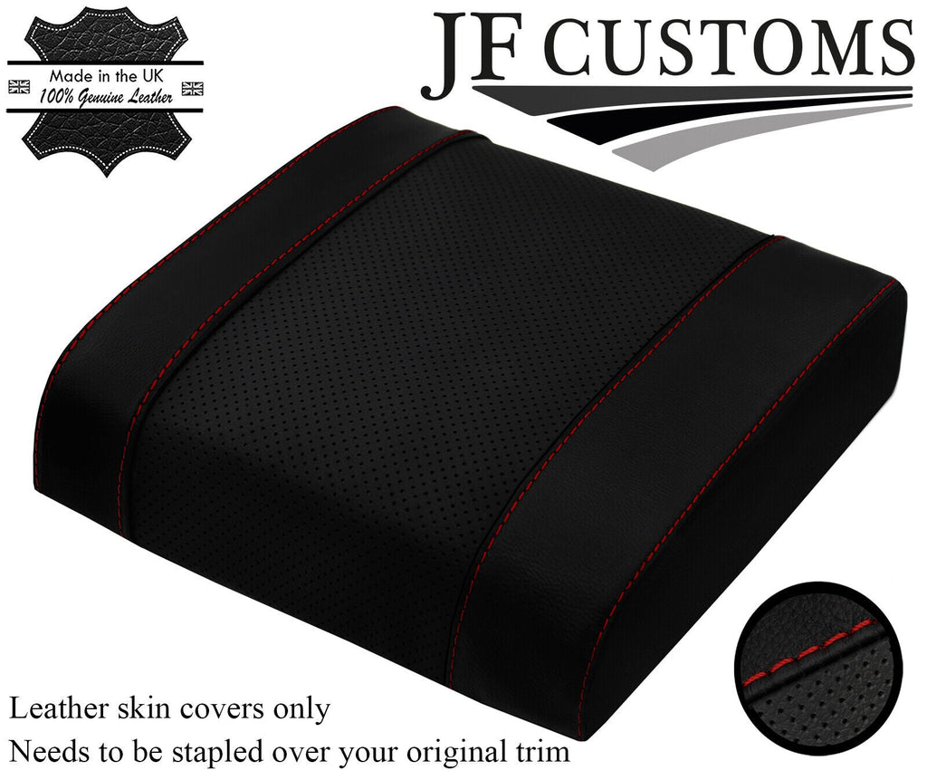 D RED STITCH CONSOLE CUBBY BOX LID COVER FOR LAND ROVER DEFENDER 07-16 DSG2