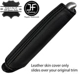 BLACK STITCH HANDBRAKE HANDLE REAL LEATHER COVER FITS PEUGEOT 508 2011-2017