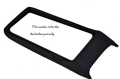 BLUE STITCH LEATHER FRONT CENTRE CONSOLE CASSETTE BOX FITS PORSCHE 928