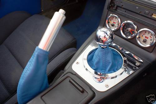 FITS MAZDA MX5 MK1 MK2 BLUE GEAR+HANDBRAKE LEATHER QUALITY CUSTOM NEW MADE IN UK