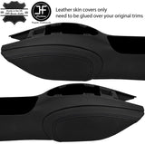 BLACK & BLACK 2X KNEE PAD LEATHER COVERS FOR PORSCHE 986 BOXSTER CARRERA 996