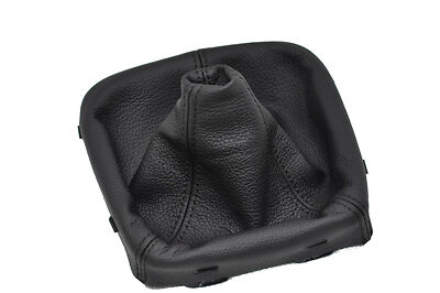 FITS VOLVO S80 1998+ GEAR COVER GAITER REAL LEATHER BLACK STITCHING CUSTOM NEW