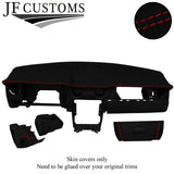 RED STITCH SUEDE COVERS FOR FORD MUSTANG 05-09 FRONT INTERIOR RECOVERY KIT
