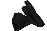 FITS BMW  E36 E46  SET OF NEW GAITERS BLACK PU SUEDE 1991-2005 BLACK STITCH