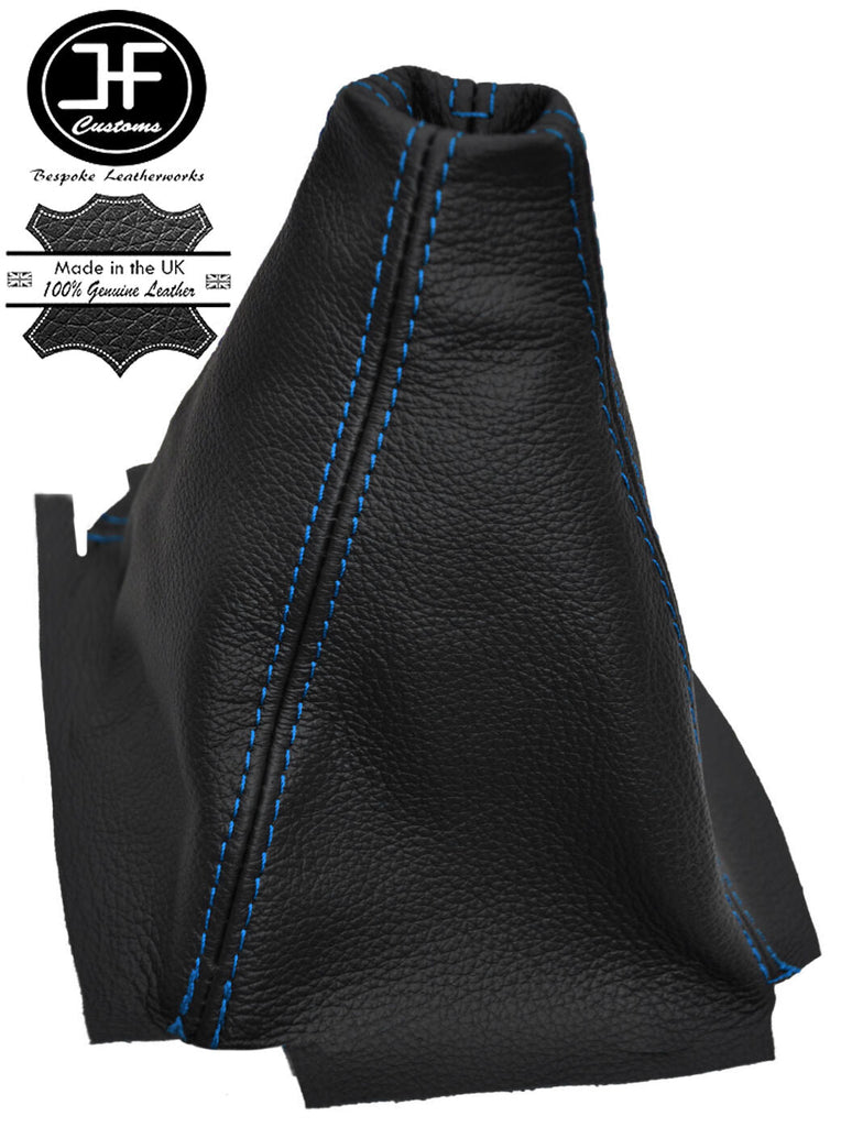 BLUE STITCH MANUAL LEATHER GEAR GAITER FITS HONDA CIVIC 3 DOOR COUPE 1995-2000