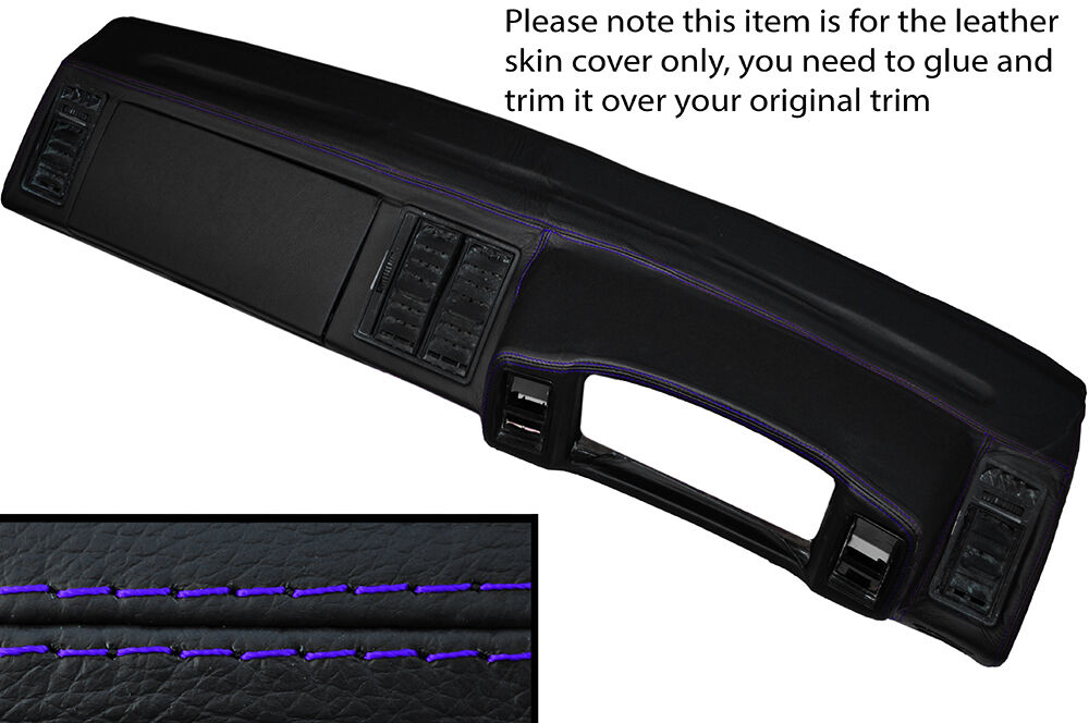 PURPLE STITCH DASH DASHBOARD LEATHER SKIN COVER FITS VW SCIROCCO MK2 1981-1992