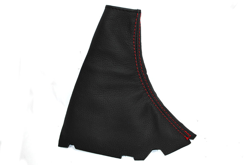 RED STITCHING LEATHER SKIN HANDBRAKE GAITER FITS FORD FOCUS MK2 2004-2008