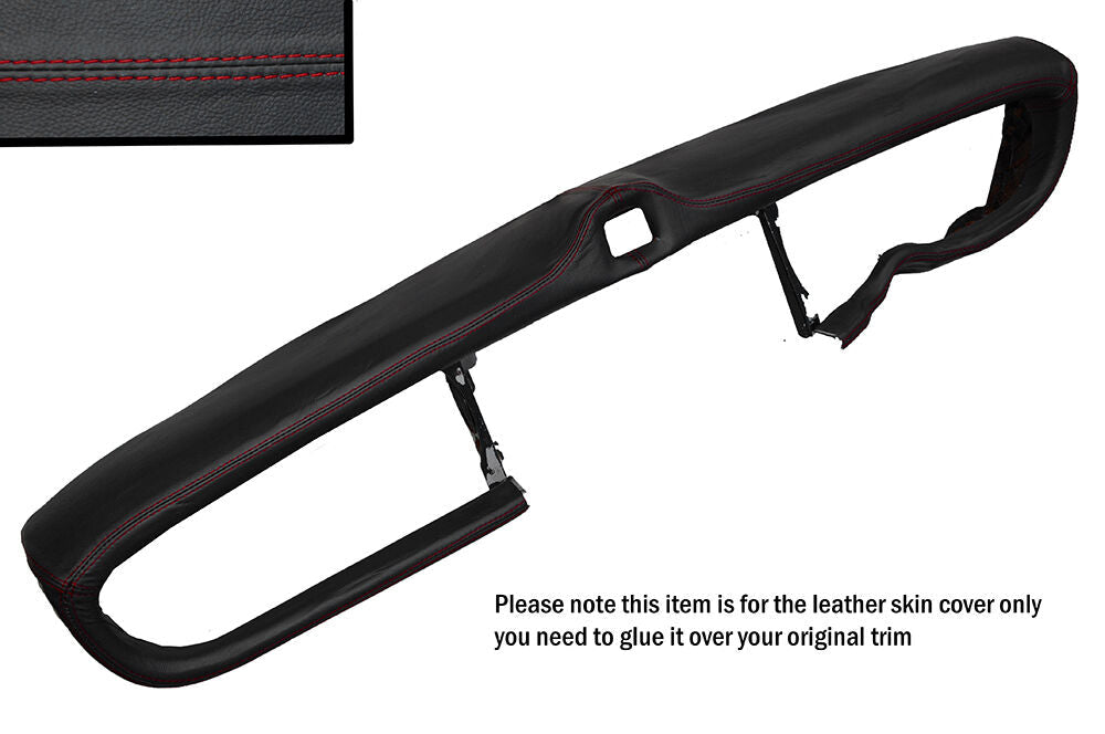 RED STITCH DASH DASHBOARD LEATHER SKIN COVER FITS JAGUAR 420 CLASSIC CUSTOM NEW