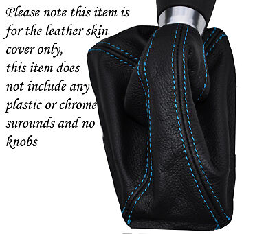 BLUE STITCHING FITS FORD FOCUS MK3 2011 + LEATHER GEAR GAITOR CUSTOM NEW