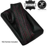 RED STITCH REAL LEATHER AUTO AUTOMATIC GEAR GAITER FITS AUDI Q7 2007-2015