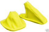 FITS BMW E46 GEAR HANDBRAKE GAITERS LEATHER YELLOW 98-2006 CUSTOM NEW MADE IN UK