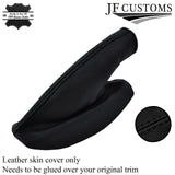 BLACK STITCH LEATHER GEAR+HANDBRAKE+CONSOLE TUNNEL COVERS FOR VAUXHALL VX220