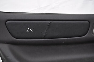 black stitch FITS MITSUBISHI GTO 3000GT 2X LEATHER DOOR TRIM INSERT COVERS ONLY