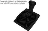 BLACK LEATHER SKIN MANUAL GEAR GAITER SHIFT BOOT FITS PORSCHE 924 944 968