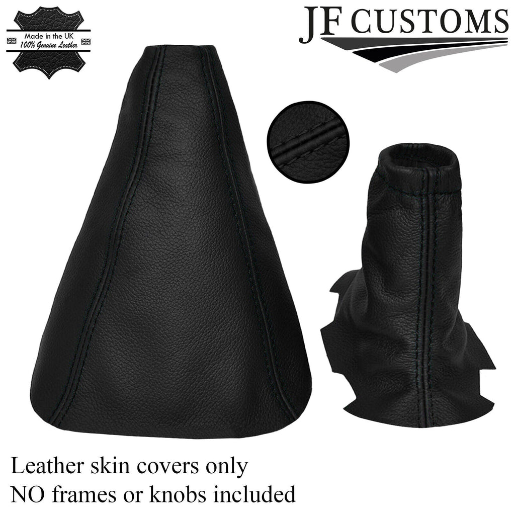 BLACK STITCHING FITS RANGE ROVER P38 1995-2002 LEATHER GEAR & HANDBRAKE GAITERS