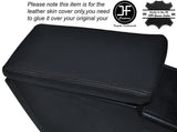 BLACK STITCH ARMREST LID LEATHER SKIN COVER FITS MITSUBISHI STARION 1982-1990