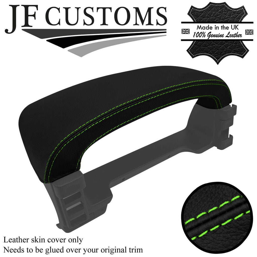 GREEN STITCH LEATHER SPEEDO BINNACLE COVER FOR LAND ROVER DISCOVERY MK2 96-04