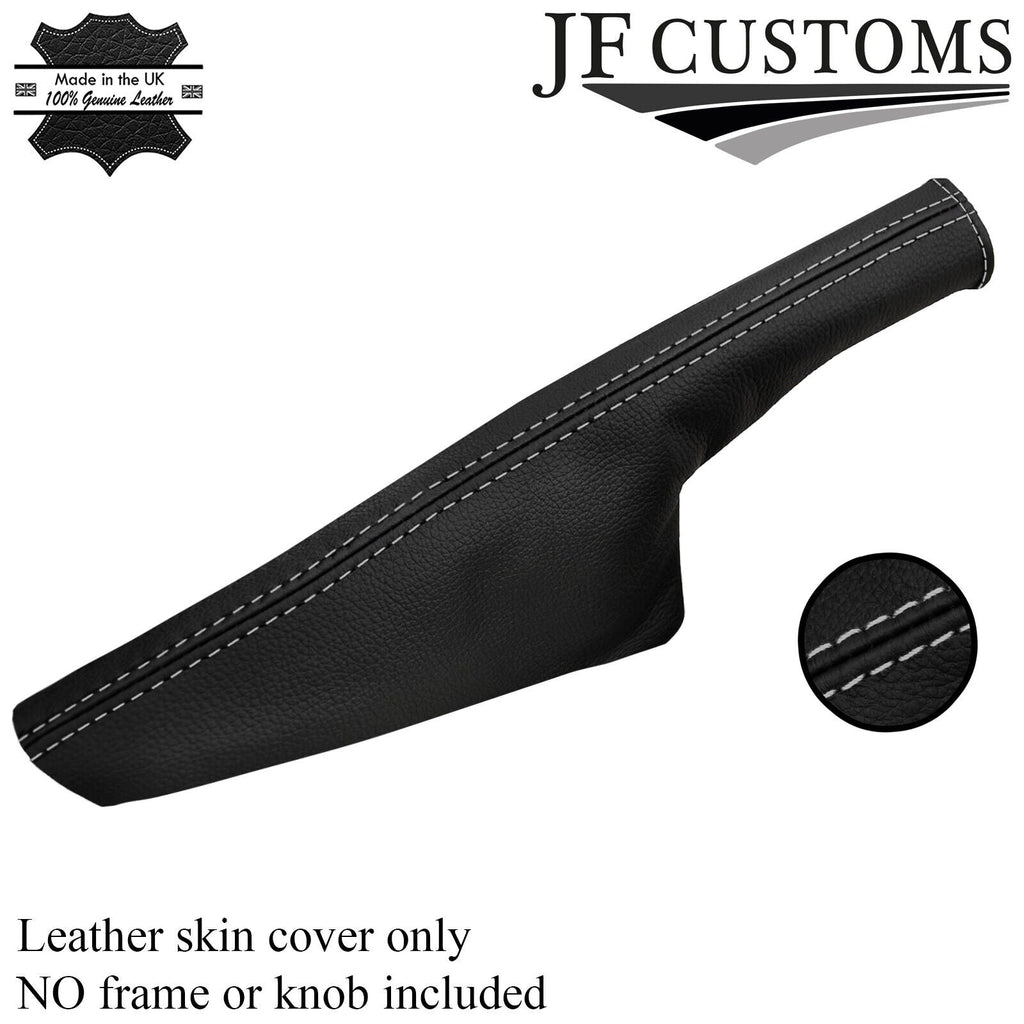 FITS AUDI TT 98-06 LEATHER HANDBRAKE GAITER L GREY STITCH CUSTOM NEW MADE IN UK