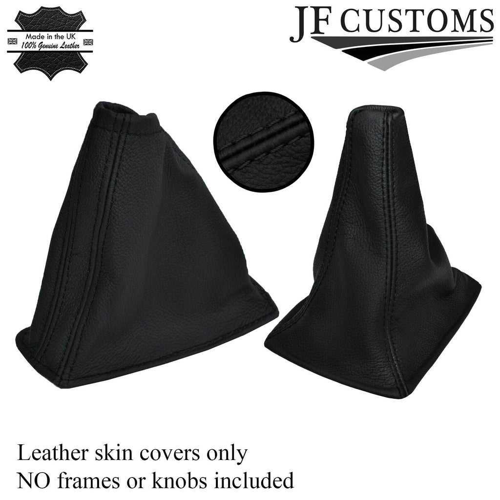 BLACK STITCH LEATHERFITS FITS SKYLINE R32 89-94 GTS GTR GEAR+HANDBRAKE GAITERS