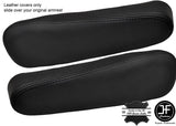 BLACK STITCH 2X SEAT ARMREST LEATHER COVERS FITS HONDA CRV CR-V 2007-2011