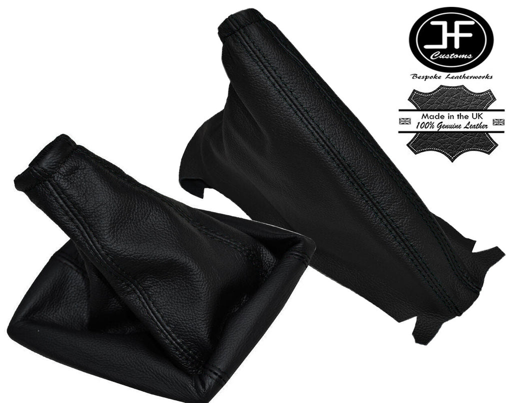 BLACK STITCH LEATHER GEAR HANDBRAKE GAITER FITS OPEL VAUXHALL CORSA D 06-14