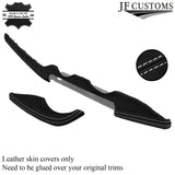 WHITE STICH CENTRE DASH TRIM PANEL LEATHER COVER FITS  AUDI Q2 2016-2022