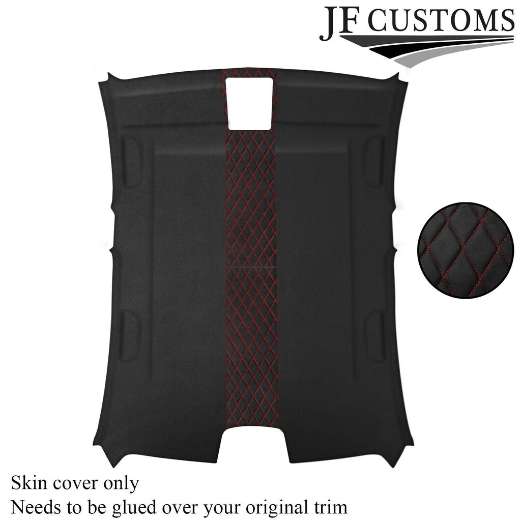 DSG2 RED STITCH D GREY SUEDE HEADLINER COVER FOR BMW F30 11-19 SALOON 5DR