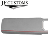 RED STITCH L GREY SUEDE 2X DASH TRIM COVERS FOR RANGE ROVER SPORT L494 13-21