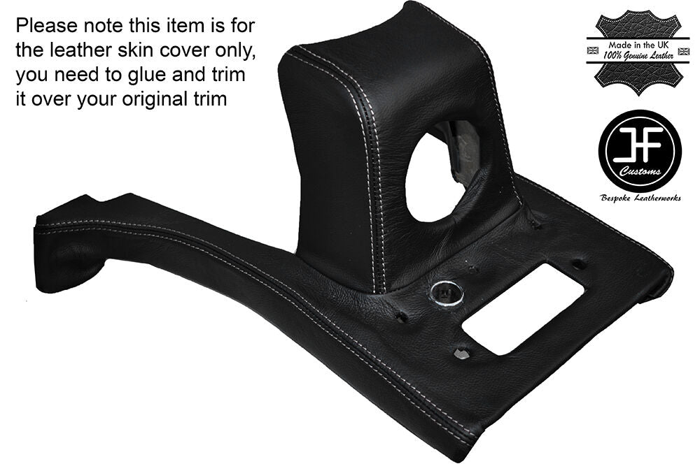 WHITE STITCH CENTRE DASH TRIM LEATHER SKIN COVER FITS TRIUMPH TR4A TR4 A 65?67