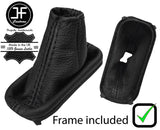 BLACK STITCH LEATHER AUTOMATIC GEAR +PLASTIC FRAME FITS VOLVO S40 V40 96-04