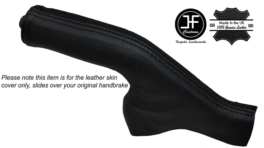 BLACK STITCHING LEATHER HANDBRAKE GAITER FITS TOYOTA LANDCRUISER AMAZON 00-07