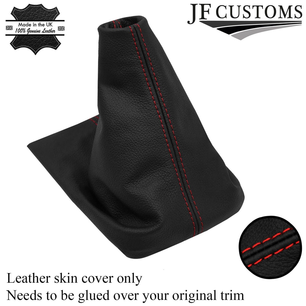 RED STITCH LEATHER GEAR COVER FITS ISUZU D MAX 02-12 & CHEVROLET COLORADO