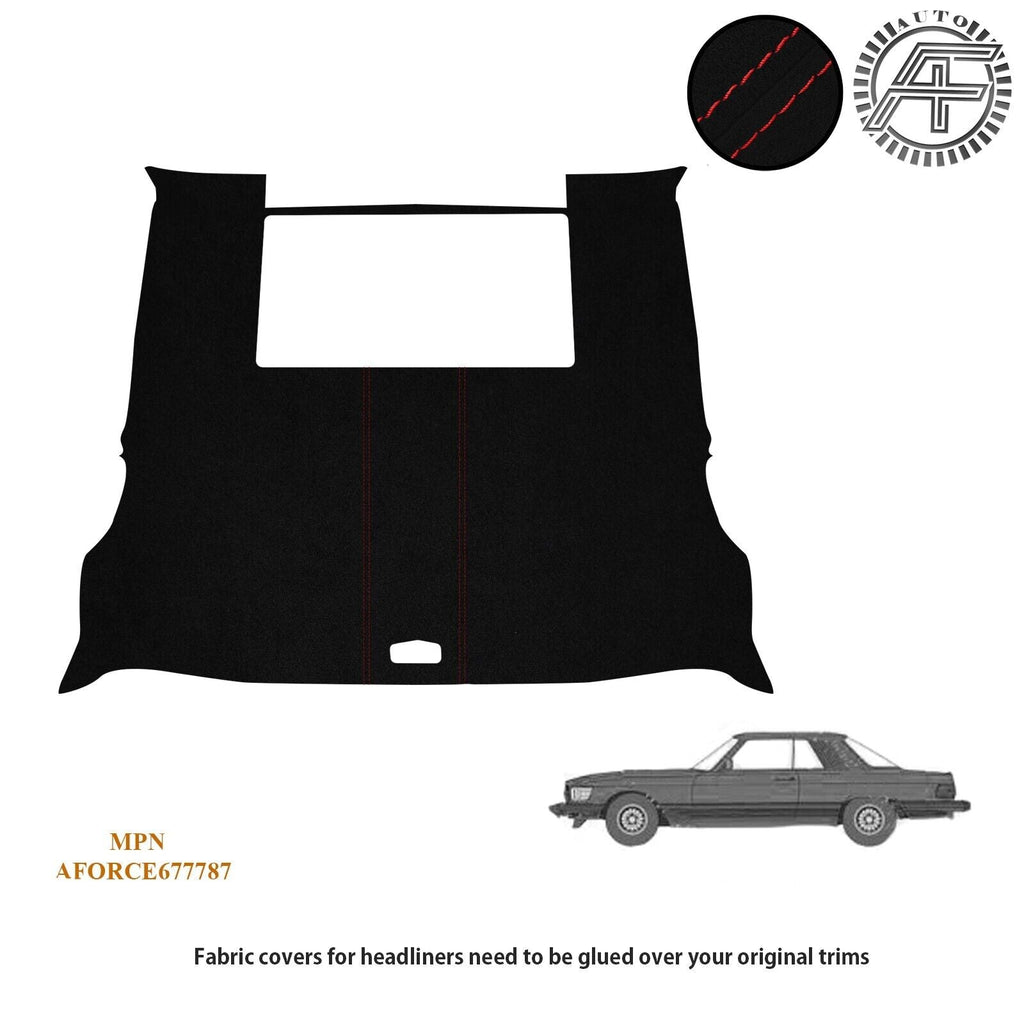 LUXE SUEDE HEADLINER WITH SUNROOF COVER FITS MERCEDES BENZ SLC C107 1972–1981